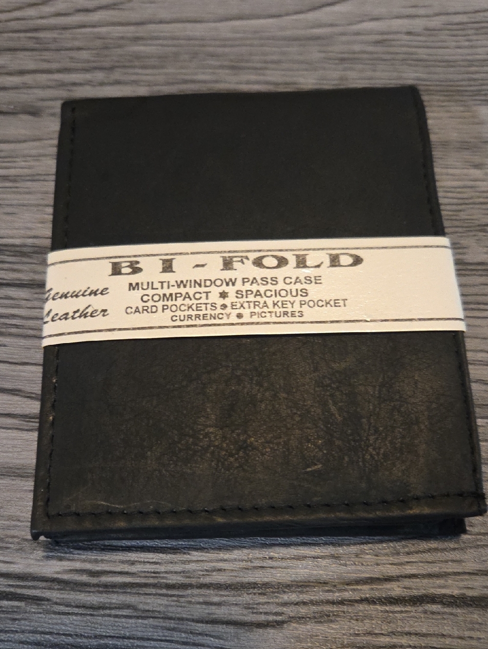 Black Leather Men's Wallet - Genuine Leather
